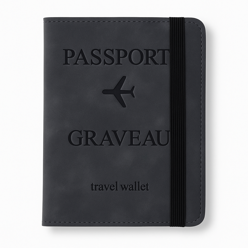 Luxe Travel Wallet met Persoonlijke Gravure