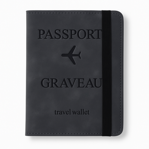 Luxe Travel Wallet met Persoonlijke Gravure