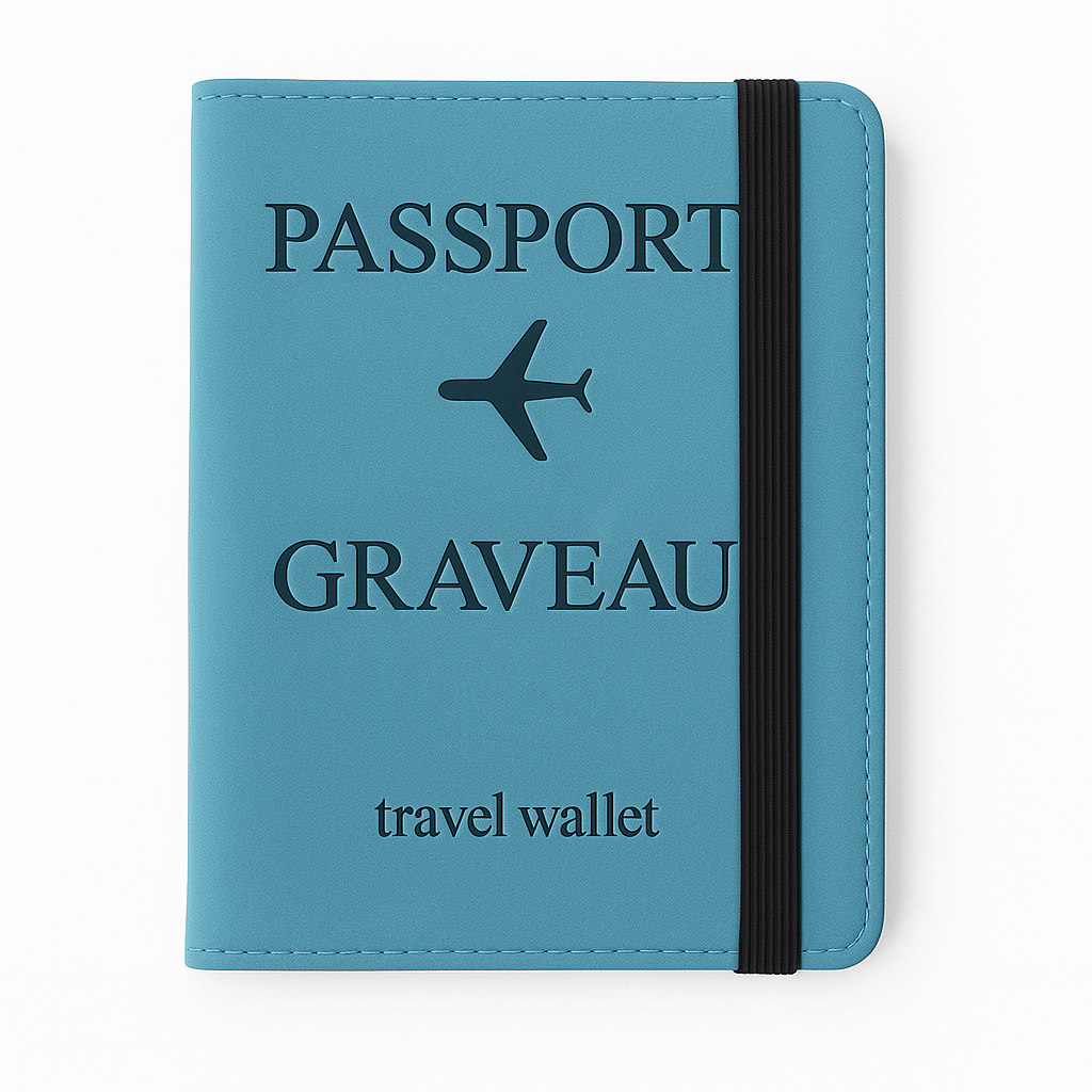 Luxe Travel Wallet met Persoonlijke Gravure