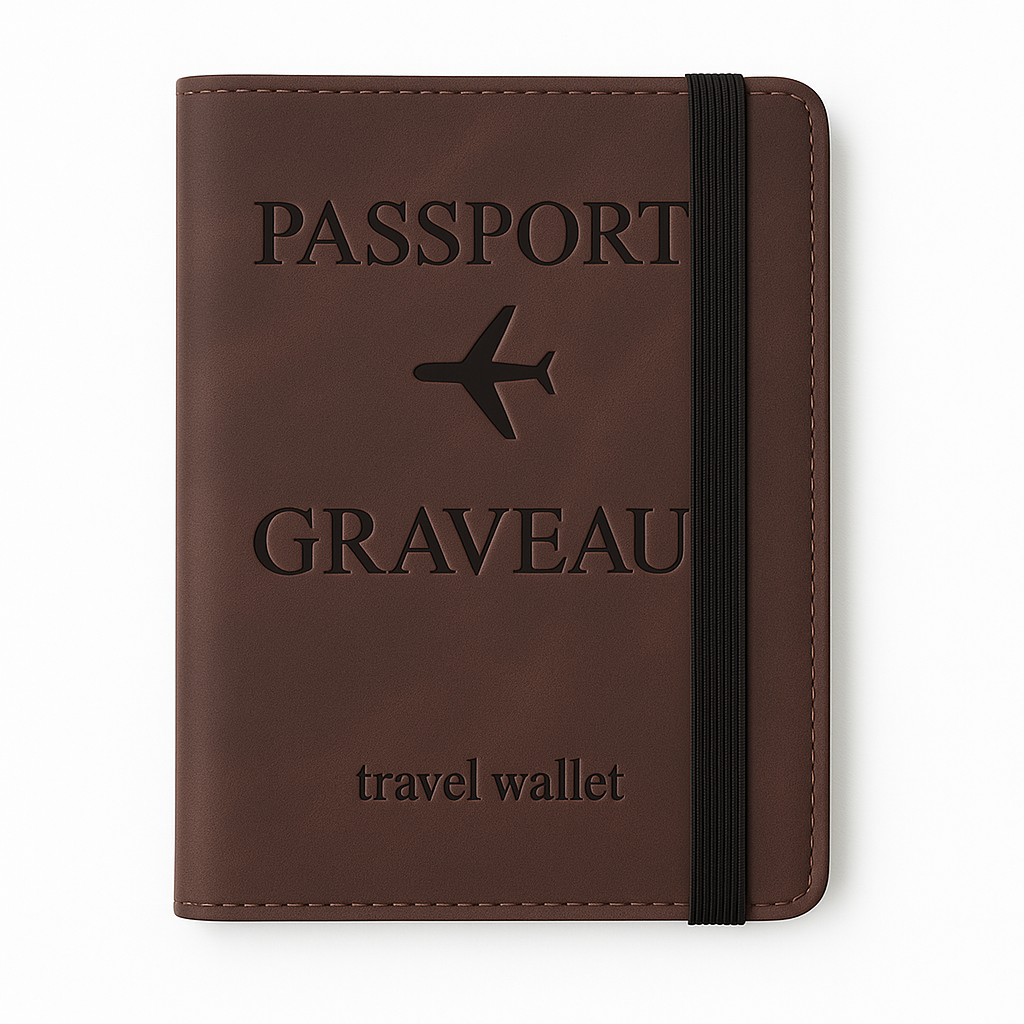 Luxe Travel Wallet met Persoonlijke Gravure