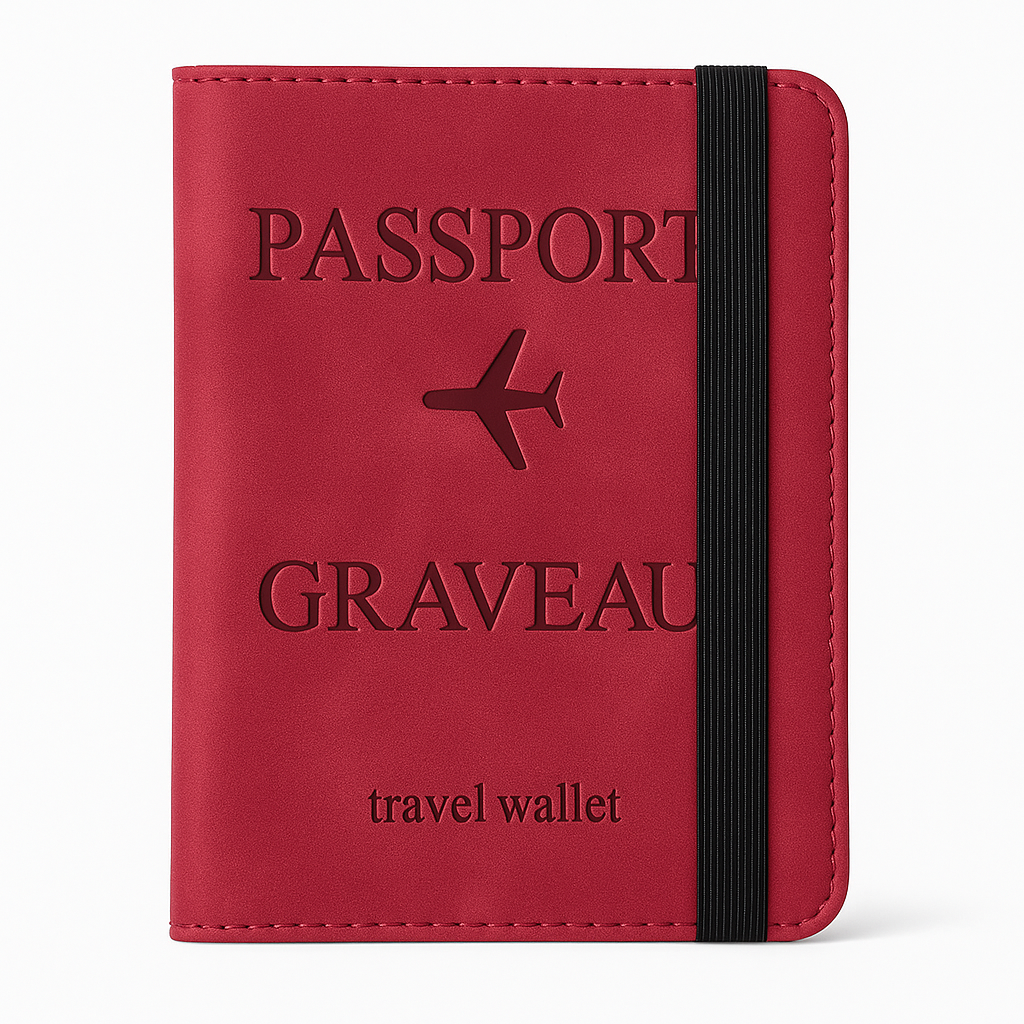 Luxe Travel Wallet met Persoonlijke Gravure