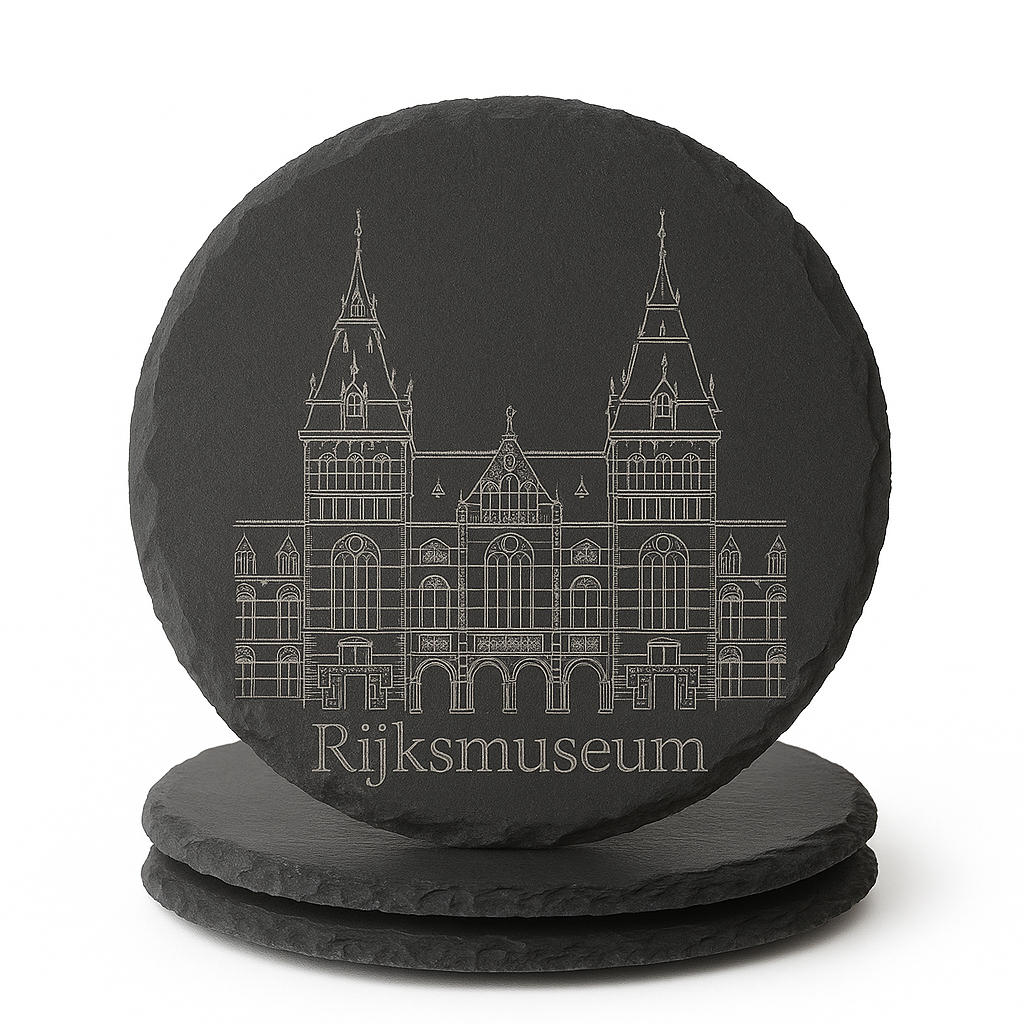 Gepersonaliseerde Leisteen Onderzetters met Gravure – Uniek Cadeau van Natuursteen | Set van 4