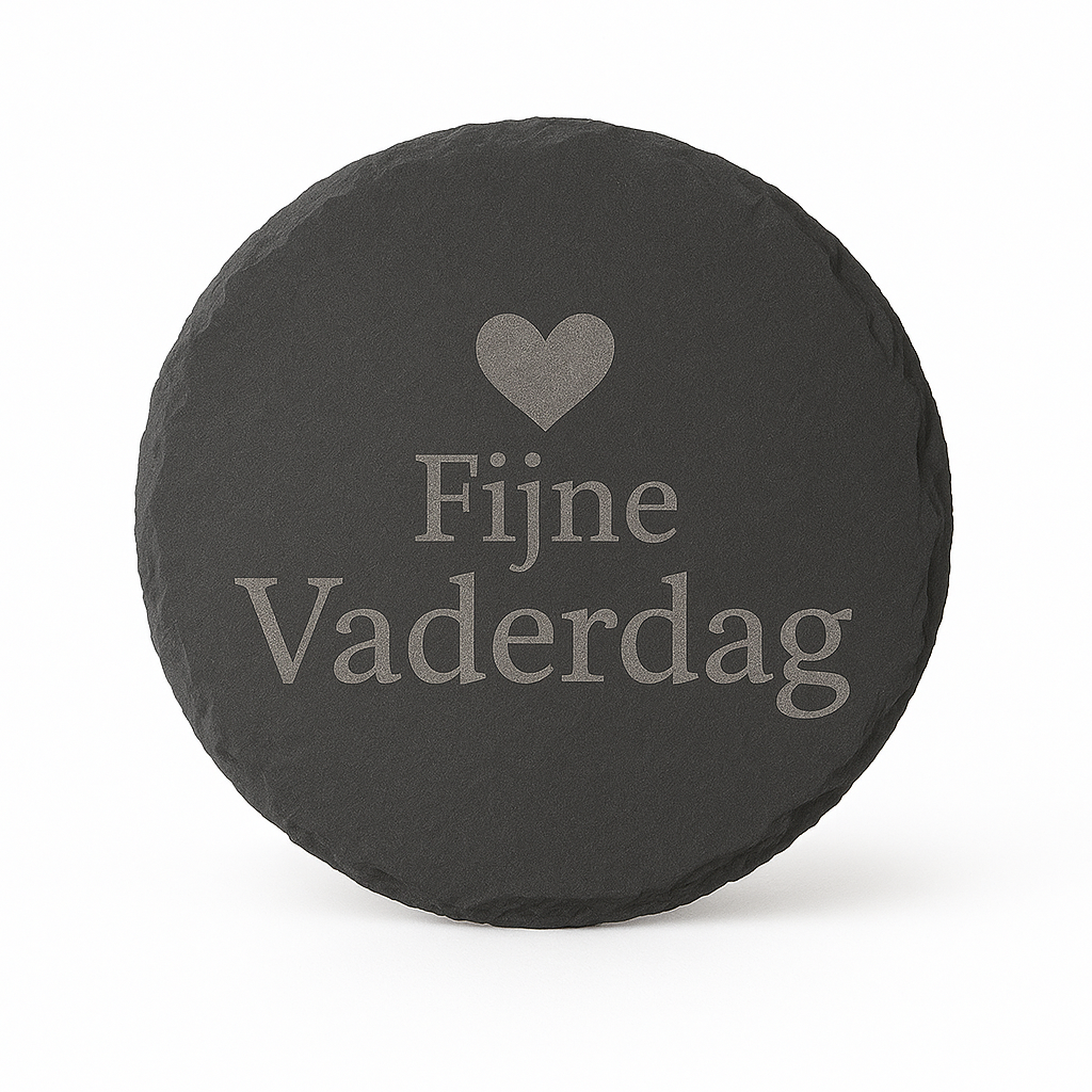 Gepersonaliseerde Leisteen Onderzetters met Gravure – Uniek Cadeau van Natuursteen | Set van 4