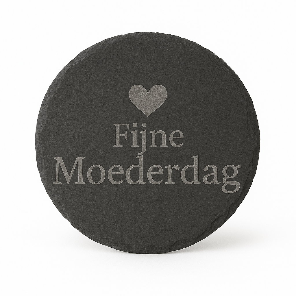Gepersonaliseerde Leisteen Onderzetters met Gravure – Uniek Cadeau van Natuursteen | Set van 4